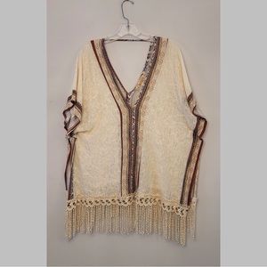 Beautiful funky boho fringe top